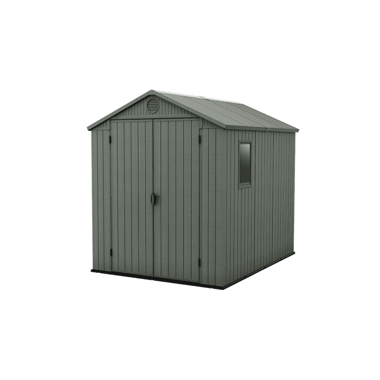 Keter 6’x8′ Darwin Heavy Duty Plastic Garden Shed – Green